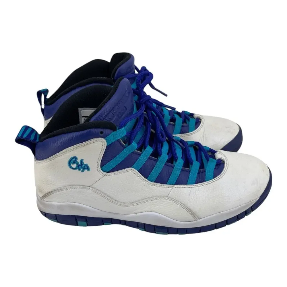 Air Jordan Retro 10 X Charlotte Hornets 310805-107 2016 Size 10.5